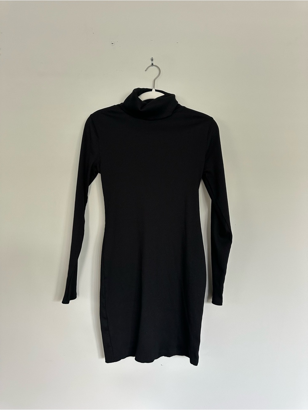 wild fable Black Long Sleeve Turtleneck Dress